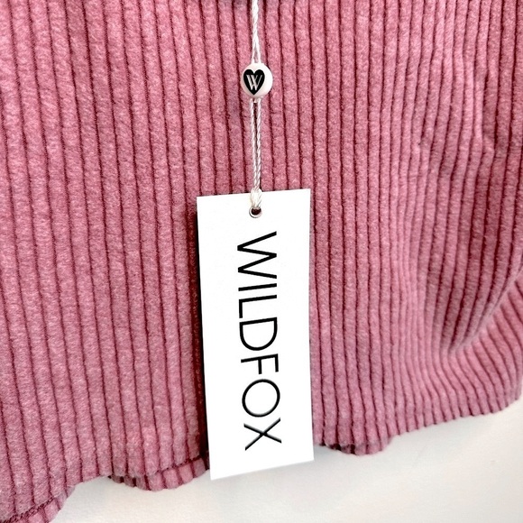 NWT Wildfox Kylie Ribbed Brushed Knit Sweater Tank Top Ruby Size Medium - Picture 8 of 11